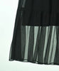 Rirandture Japan. Black/Cami Semi Sheer Cotton/Poly Blend Dress
