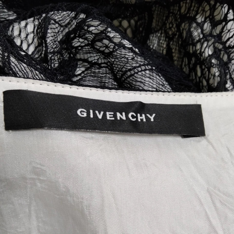 Givenchy Paris.Black  Rayon Nylon Cotton Dress