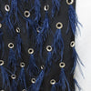 HUISHAN ZHANG JAPAN Black 100% Silk Sleeveless Feather Dress