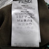 Fendi Italy. Black Abstract Print Nylon/Acrylic Blend Dress