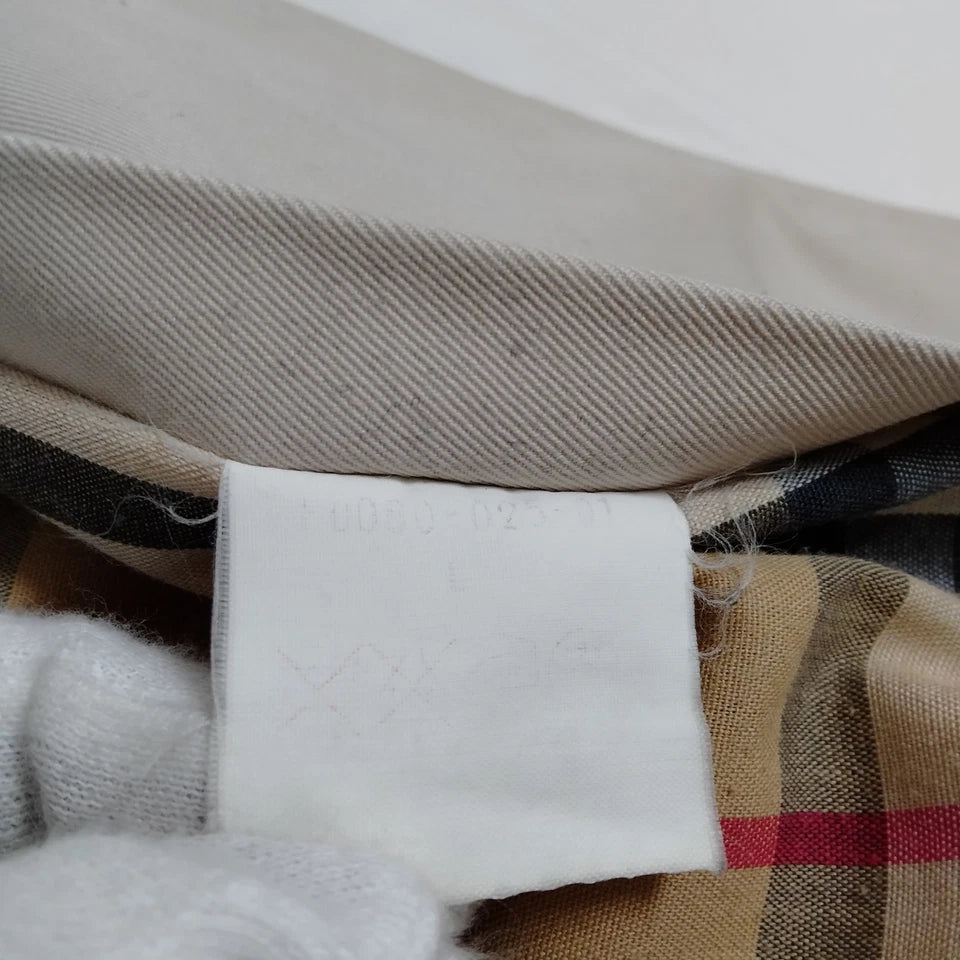 BURBERRY UK. VINTAGE PRISTINE BEIGE COTTON TRENCH STYLE COAT
