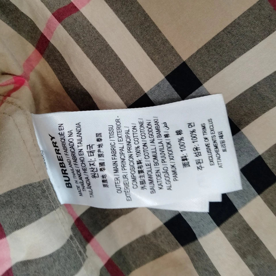 Burberry London Vintage Classic Burberry Cotton Button Top