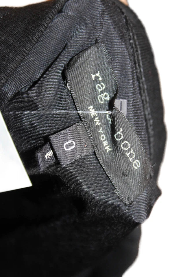 Rag & Bone NY. Black Short Sleeve Shift Dress
