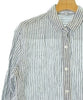 23ku MY STANDARD JAPAN. WhitexBlack Stripe Pattern Button Down Long Sleeves Casual Shirt