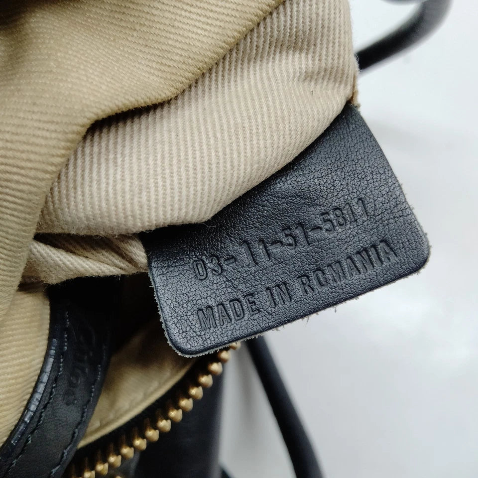 Chloe Paris. Phoebe Philo Vintage Black Leather Shoulder Bag