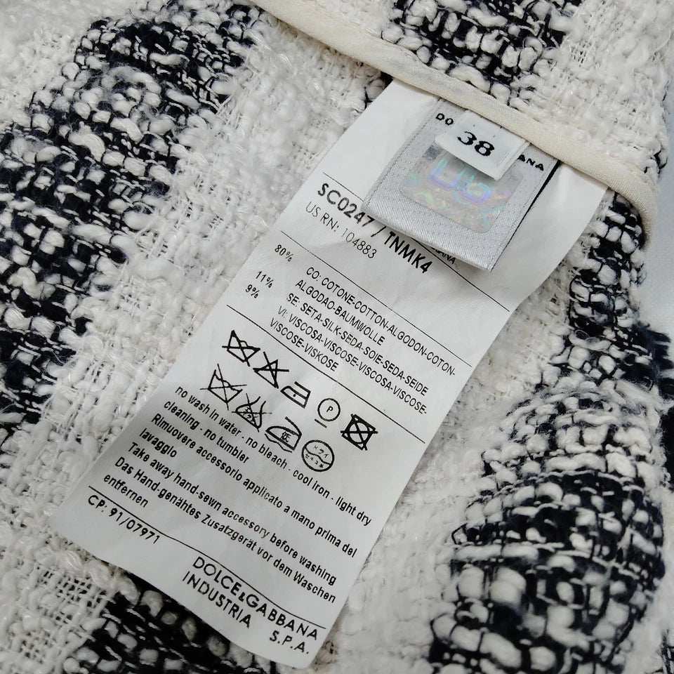 DOLCE&GABBANA ITALY. D&G  Cotton Silk Rayon Jacket