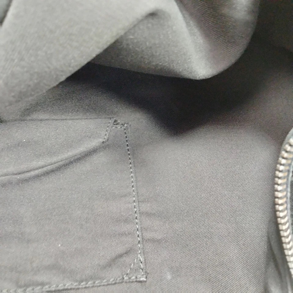 Gucci Italy. Black Canvas/Leather  Logo GG Shoulder Bag