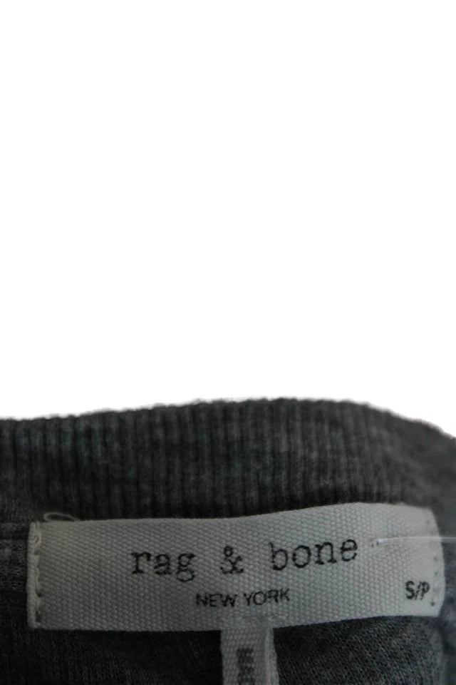 Rag & Bone NY. Grey Textured Tee Shirt Dress