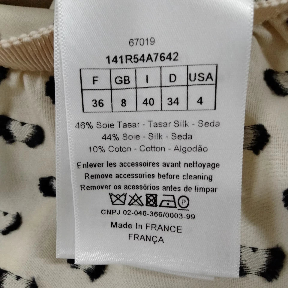 Christian Dior Paris. Vintage Dot Sillk Cotton Dress