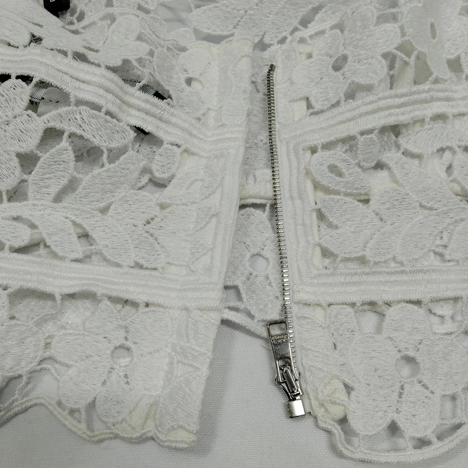 DOLCE&GABBANA ITALY. NEW W/TAGS Lace Linen Cotton Polyester Top