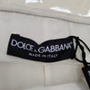 DOLCE&GABBANA ITALY. Vintage  Rayon Cotton Cream Lace with Big Silver Buttons Top/Coat