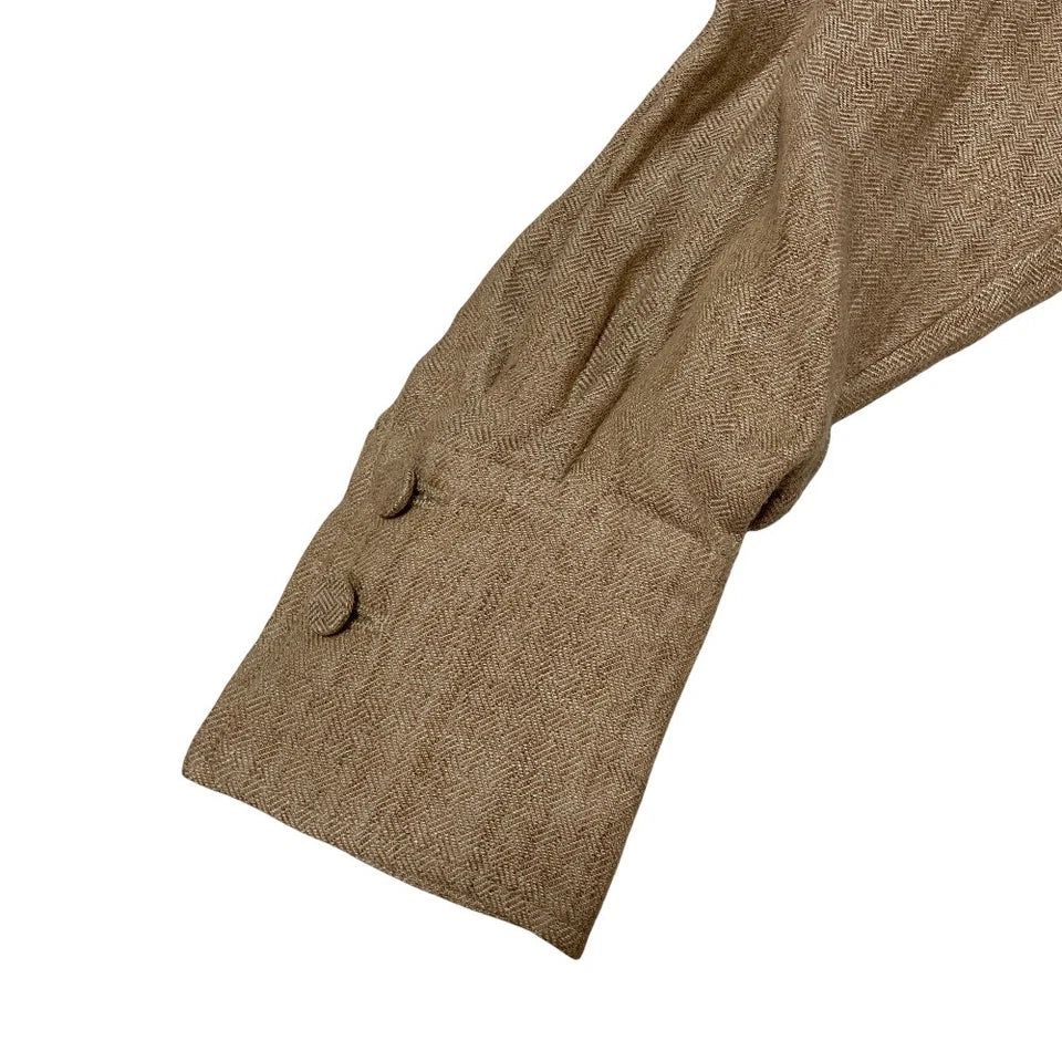 ETRE TOKYO JAPAN. NEW W TAGS. Linen Herringbone Linen Long Dress
