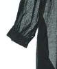 OMNES JAPAN. Black Cotton Semi Sheer Dress