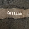 Kastane Japan. Black Vintage Sleeveless Gathered Dress
