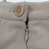 Hermes Paris. Vintage Beige Wool, Nylon, Polyurethene Skirt