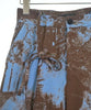 UNITED TOKYO JAPAN. BrownxBlue Abstract Paint Pattern Pants
