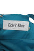 Calvin Klein NY. Vintage Teal A-Line Halter Knee Length Dress