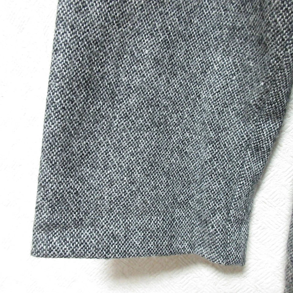 UNTITLED JAPAN. Gray Long Sleeve Knee-Length Ruffled Dress