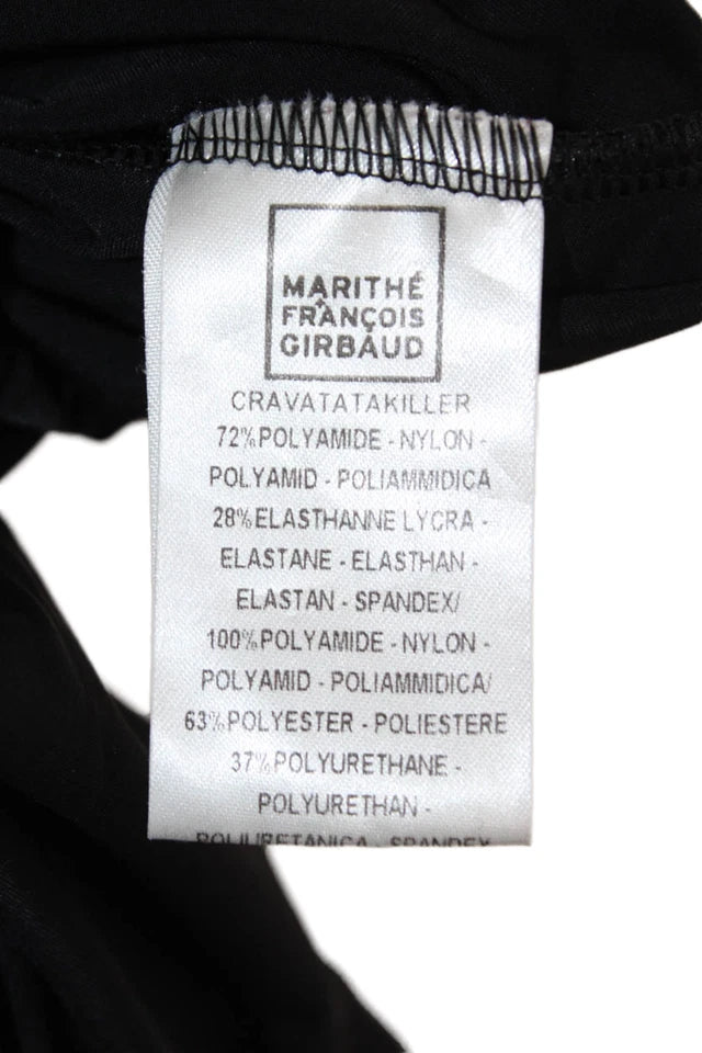 Marithe + Francois Girbaud Paris.  Black Sleeveless Maxi Tank Dress