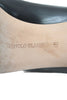 Manolo Blahnik Paris. Black Leather Pointed Toe Kitten Heel Pumps Size 40