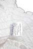 La Ligne NY. White Cotton Square Neck Long Sleeve Blouse