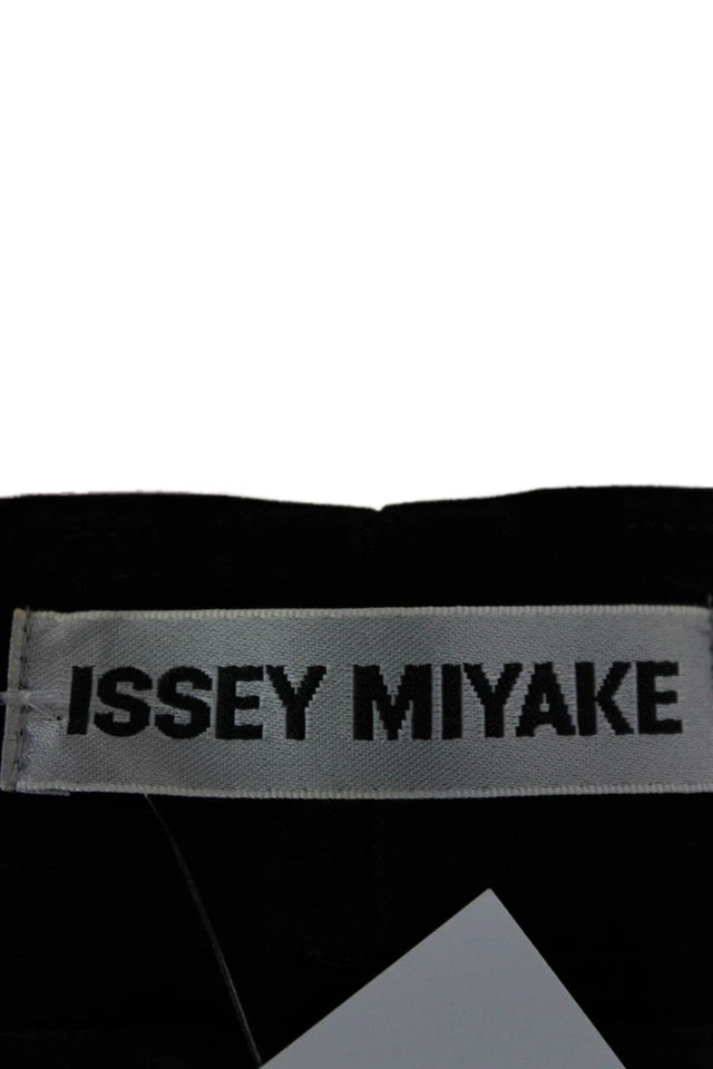 Issey Miyake Japan.  Gray Polyester Wide Leg Dress Pants