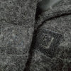 Fendi Italy. Black Wool, Polyester Coat