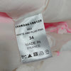 Chloe Paris. White, Pink Floral Silk/PolyTech/Cotton Dress