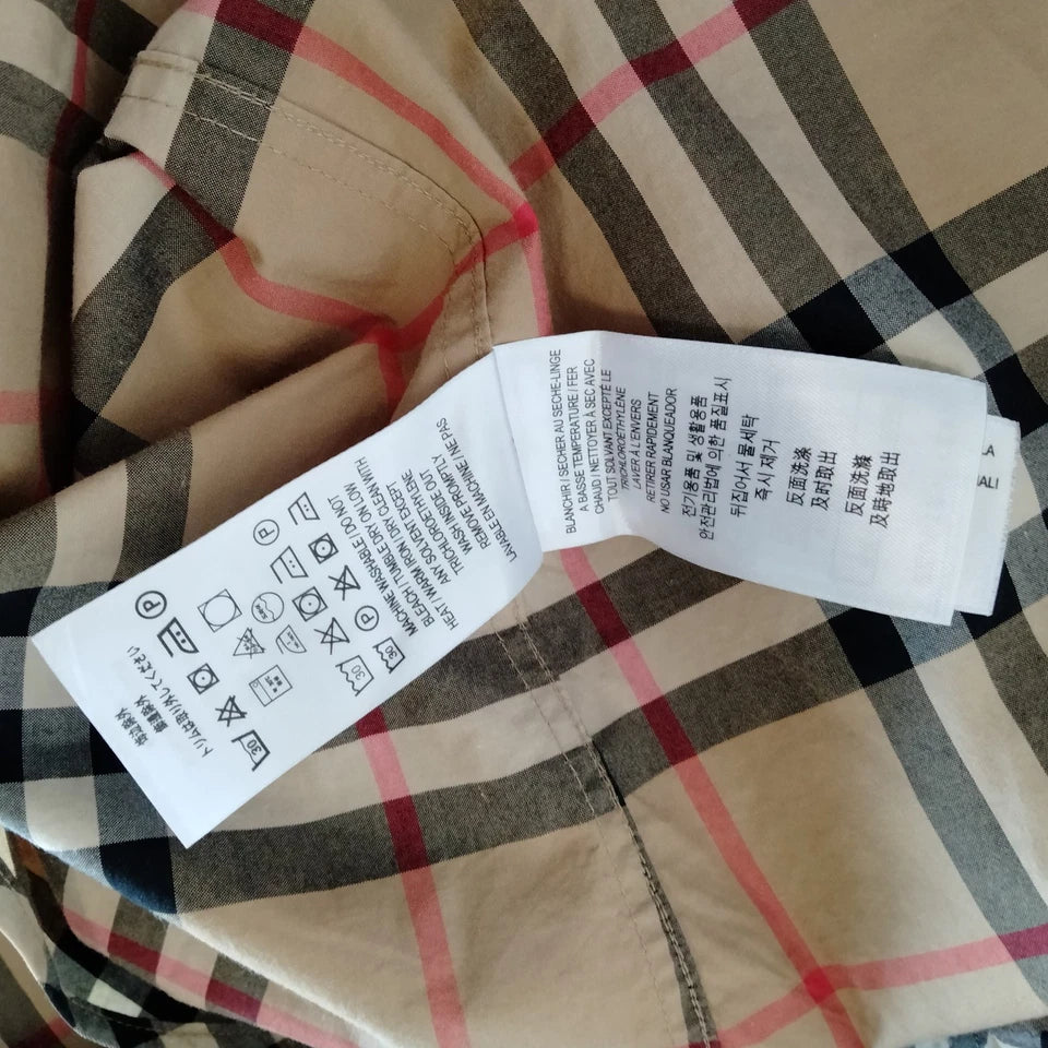 Burberry London Vintage Classic Burberry Cotton Button Top