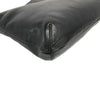 HIROFU JAPAN. Black Distressed Leather H Logo Shoulder Bag