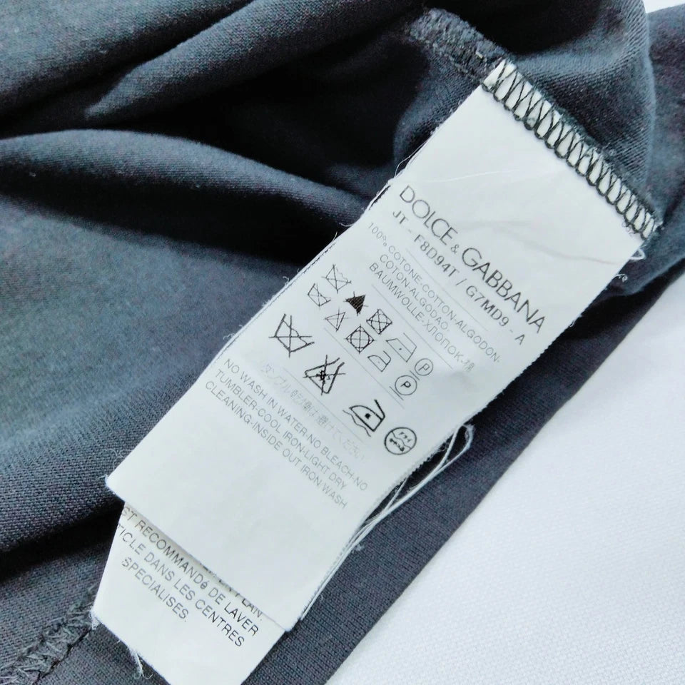 DOLCE&GABBANA ITALY. Black Cotton Top