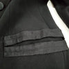 DOLCE&GABBANA ITALY. Black Rayon Acetate Silk Coat