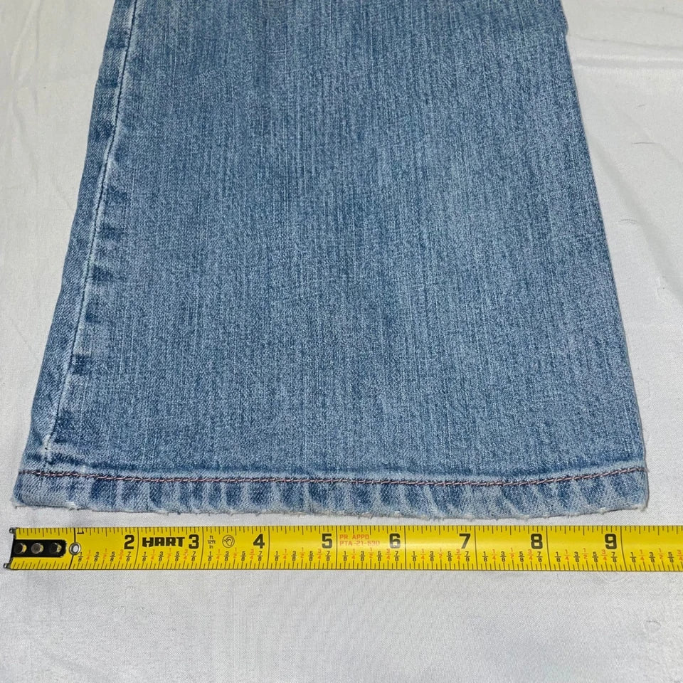 Parasuco Italy. Vintage Low Rise Y2K Blue Denim Legend Flare Jeans