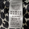 Gucci Italy. Vintage Geo Graphic Print Silk Tie Blouse