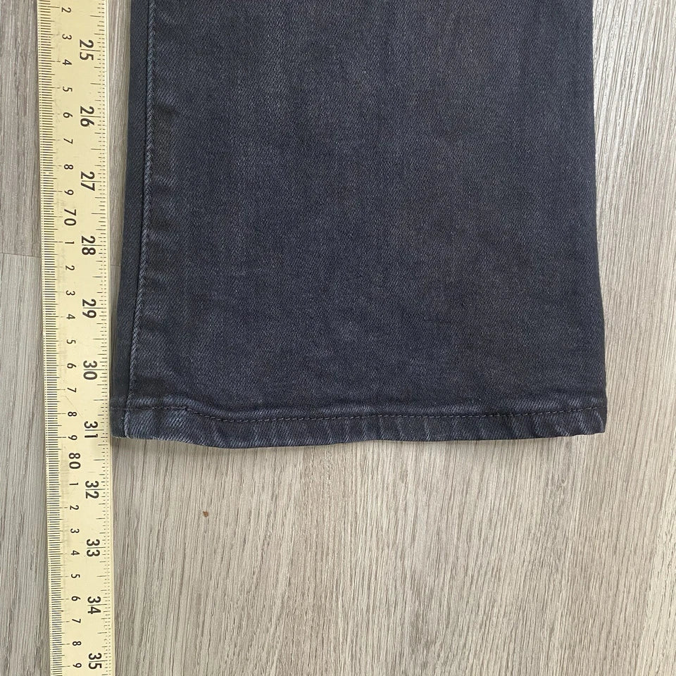 Parasuco Italy. Black Denim Y2k Vintage Low Rise Flare Stretch Jeans