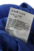 Acne Studios Stockholm. Blue Sleeveless Round Neck Button Knee Length Dress