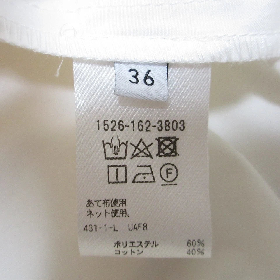 UNITED ARROWS JAPAN. 24SS Collection White Balloon Sleeve Gathered Flare Dress