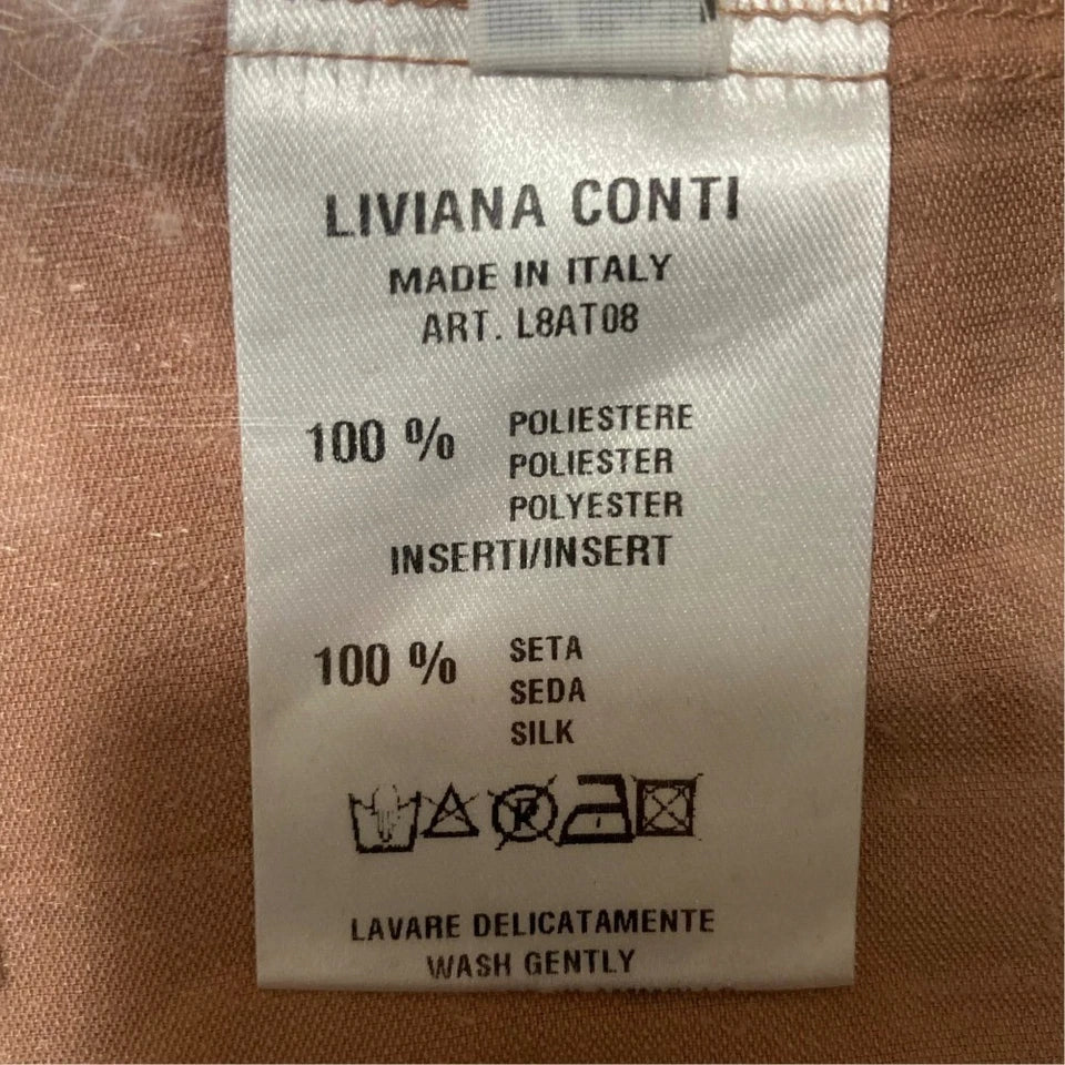 LIVIANA CONTI Italy. Velvet Long Cache-Coeur Gathered Dress