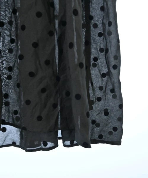 Spick and Span Japan. Black (Dot Pattern) Semi-Sheer Shirt Dress