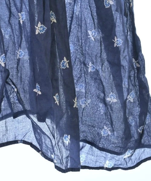 SLOBE IENA JAPAN. Navy (Flower Pattern) Semi Sheer Dress