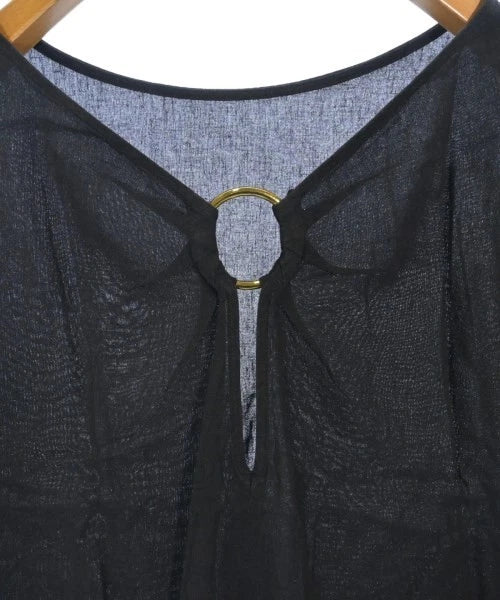 NOBLE JAPAN. Black Linen/Cupro Blend Casual Shirt