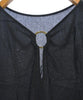 NOBLE JAPAN. Black Linen/Cupro Blend Casual Shirt