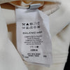 Balenciaga Paris. Black/White Rayon Polyurethane Acetate Dress Button Accents
