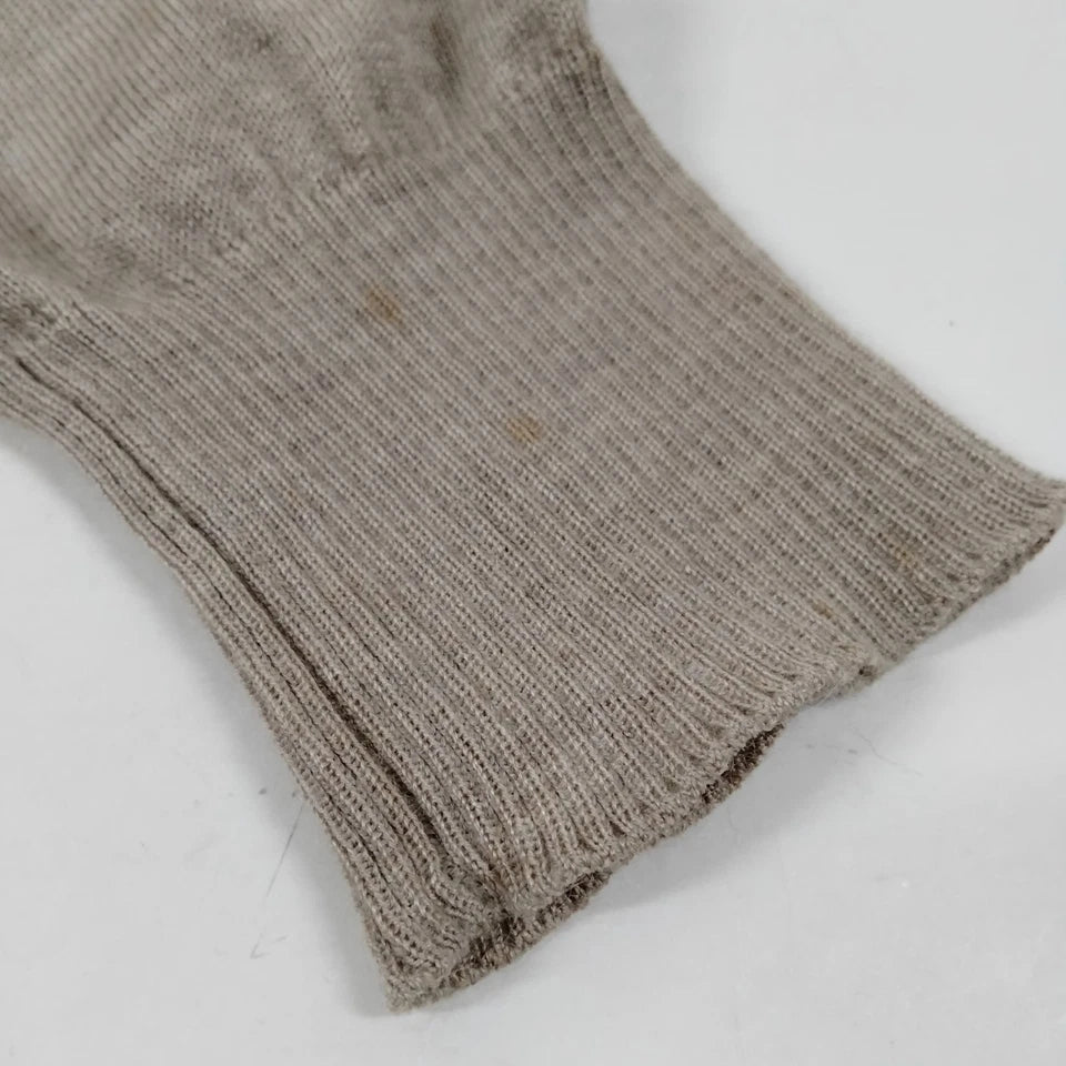 Hermes Paris. Beiges/Grays Cashmere/Silk Cardigan Style Top
