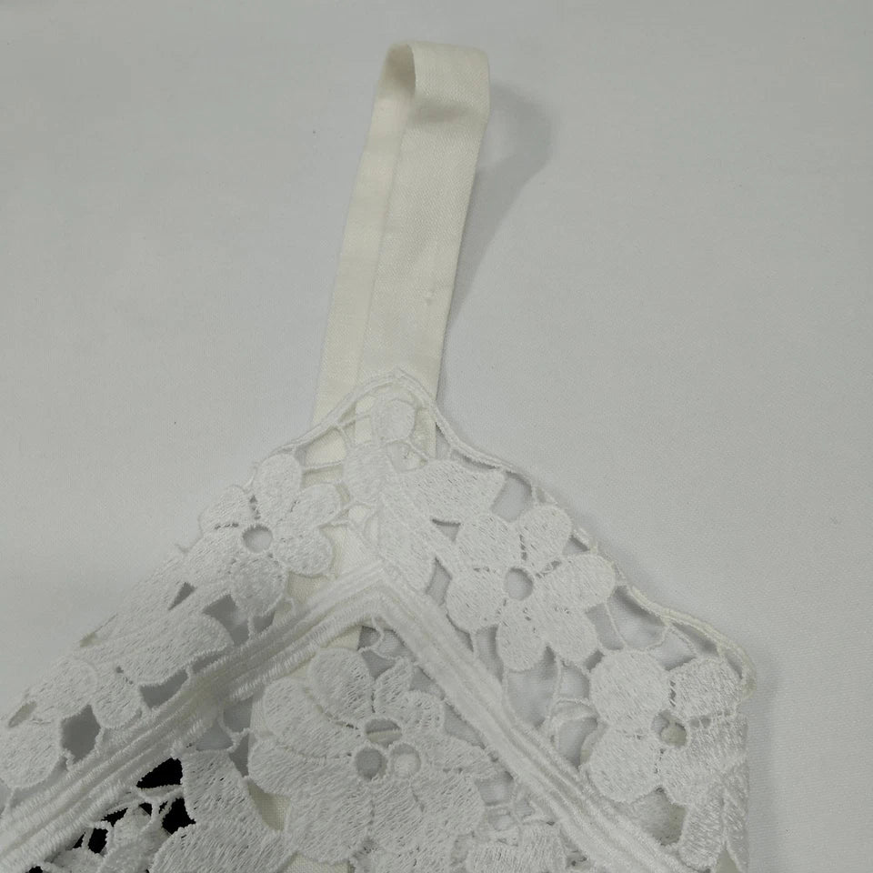DOLCE&GABBANA ITALY. NEW W/TAGS Lace Linen Cotton Polyester Top