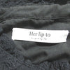 Her lip to JAPAN. Black Paisley Cotton Lace Long Dress
