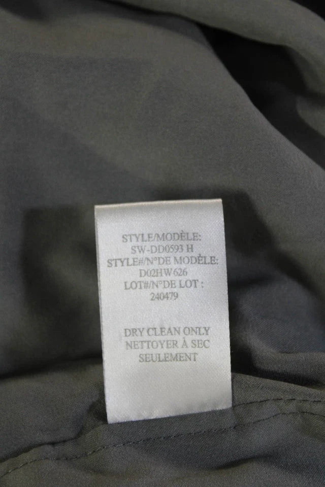 Helmut Lang NY. Gray Silk Sheath Midi Dress