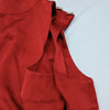 CHANEL PARIS. Vintage Burgundy Red Silk Chanel Buttons Shoulder, and Back Top