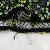 Fendi Italy. Black Abstract Print Nylon/Acrylic Blend Dress
