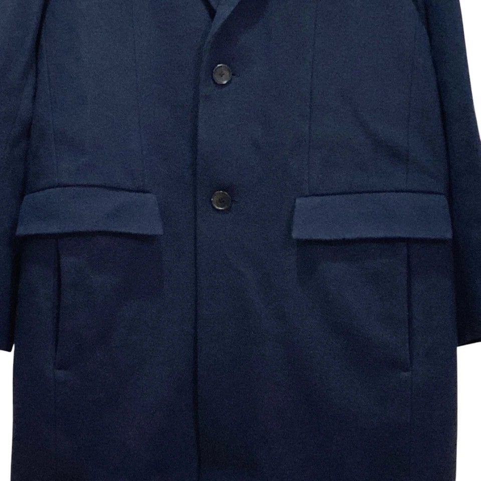 BEAUTY&YOUTH GARDENA Japan. Navy Italian Melton Chesterfield Coat